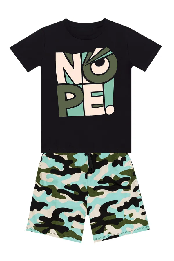 Ensemble t-shirt et short Nope Boys