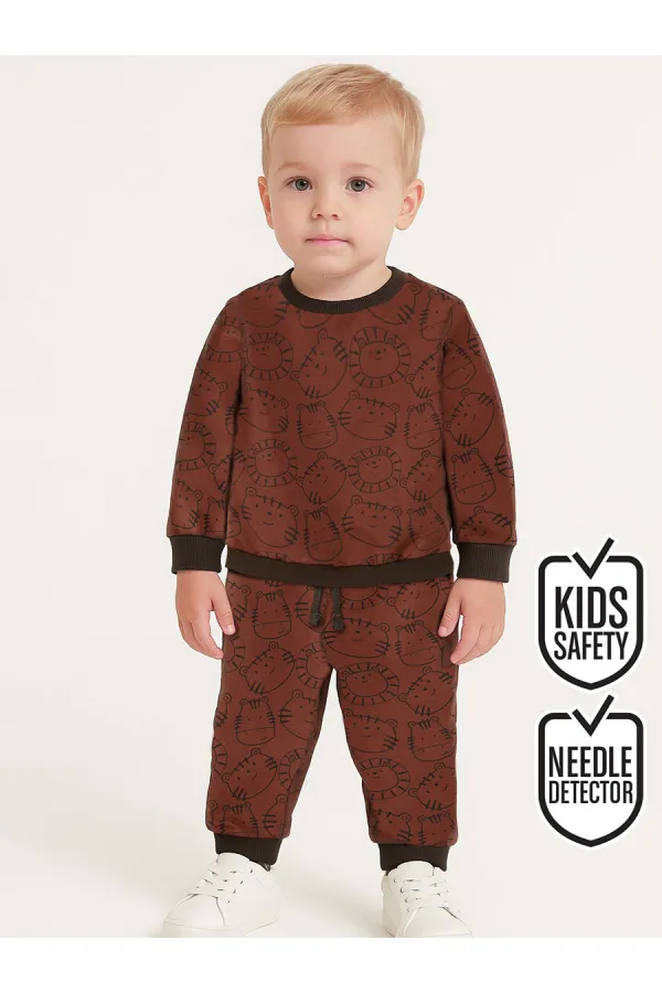 Hayvanlar Erkek Bebek Romantik Eşofman Takım