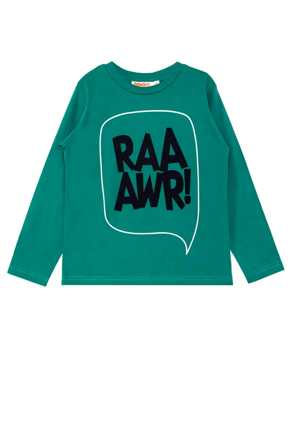 Tırtırlı Dino Erkek Çocuk T-shirt Pantolon Takım