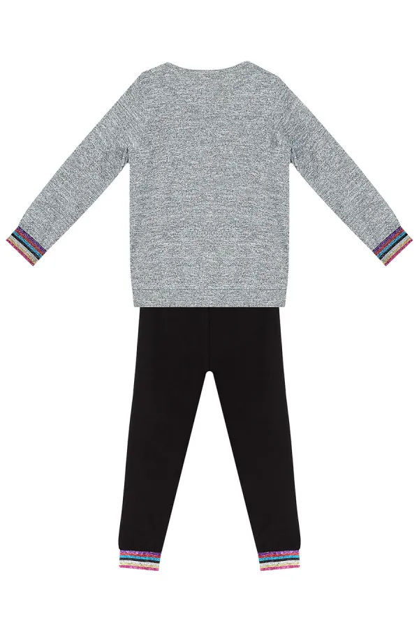 Gözler Kız Çocuk Triko Kazak Tayt Takım