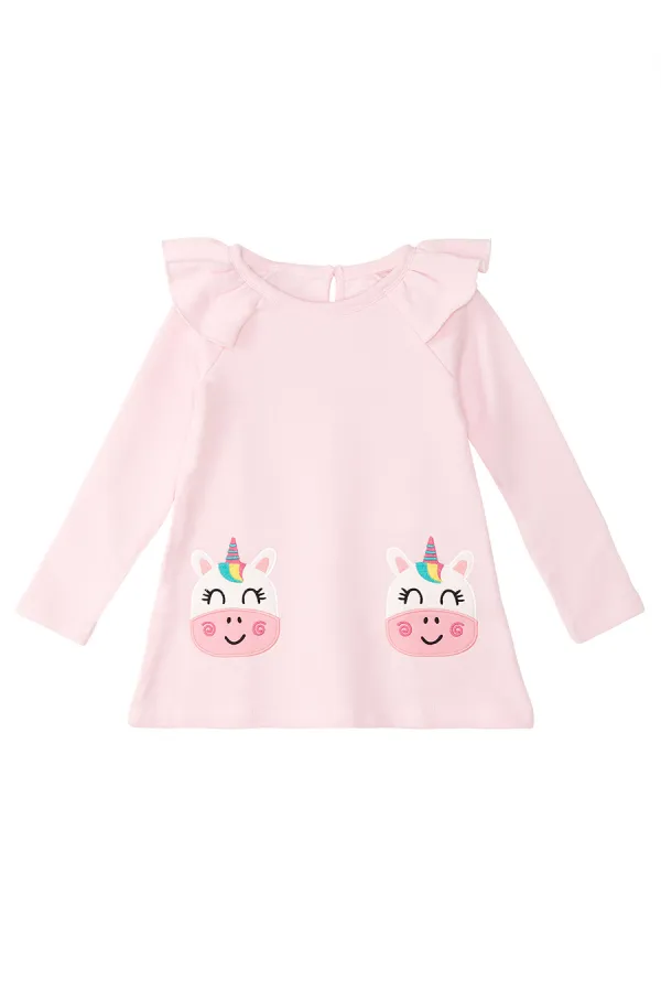 Robe rose maïs pour fille