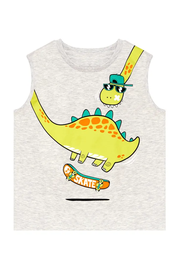 Kaykay Dino Erkek Çocuk T-shirt Şort Takım