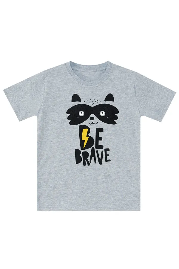 Rakun Erkek Çocuk T-shirt Kapri Şort Takım