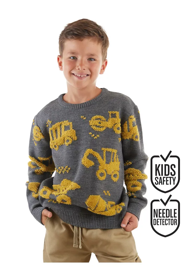 Construction Vehicles Boys' Sweater