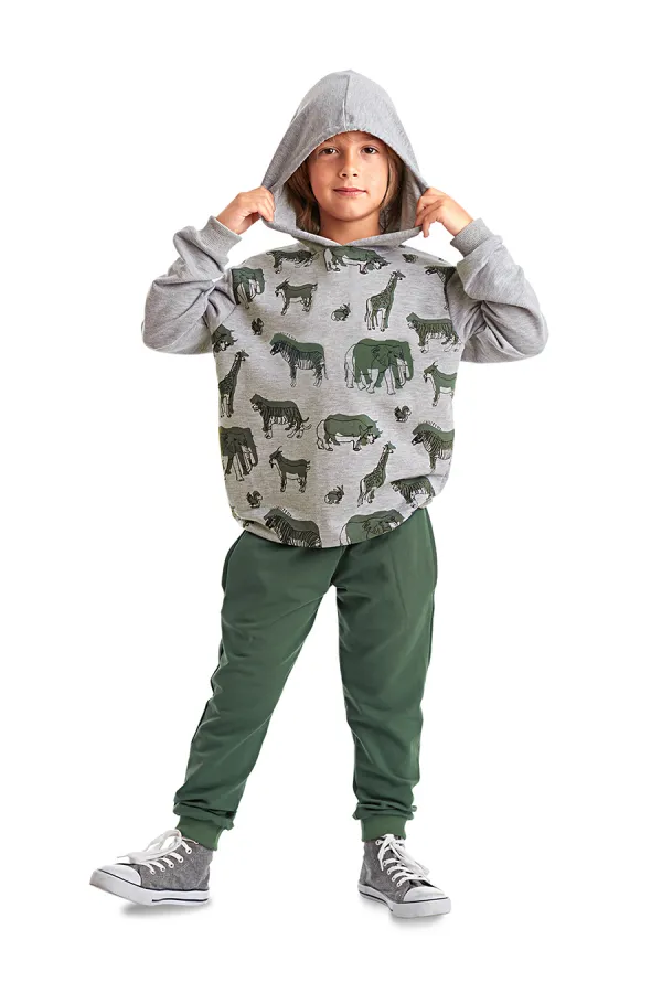 Ensemble de survêtement pour garçon à motifs animaux