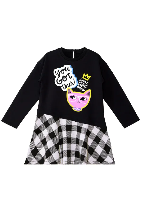 Robe Cool Cat Girl pour enfant