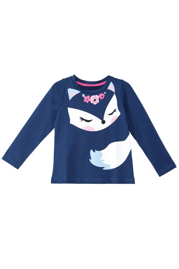 Cute Fox Kız Çocuk T-shirt Pantolon Takımı
