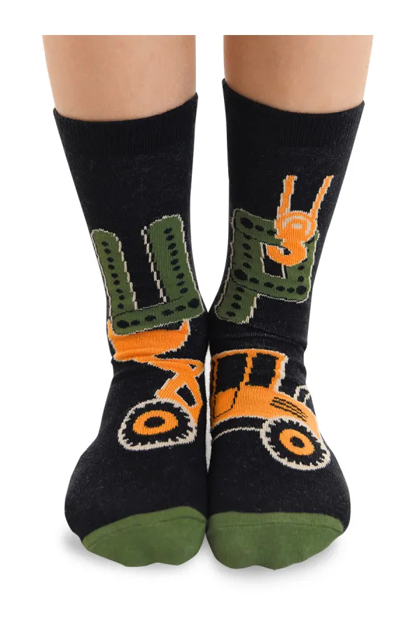 Up Dozer Boys' 2-Pack Ankle Socks Set