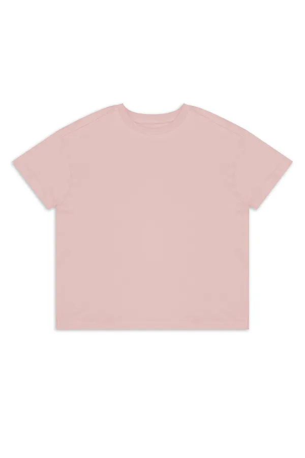 Ensemble t-shirt et short rose oversize pour fille