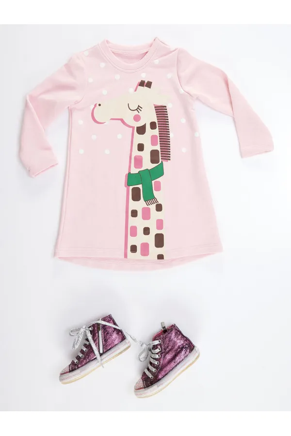 Robe girafe cool pour fille