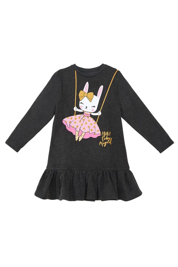 Robe de fille lapin pailletée