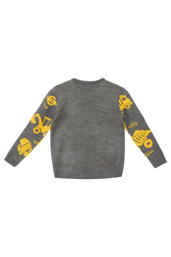 Construction Vehicles Boys' Sweater
