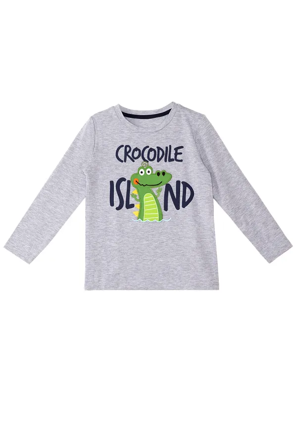 Timsah Adası Erkek Çocuk T-shirt Pantolon Takım