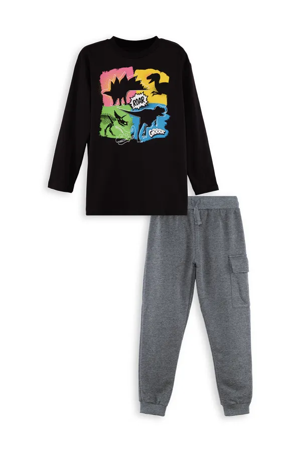 Dinolar Erkek Çocuk T-shirt Pantolon Takım
