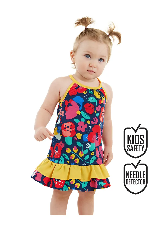 Floral Baby Girl Poplin Cotton Summer Dress