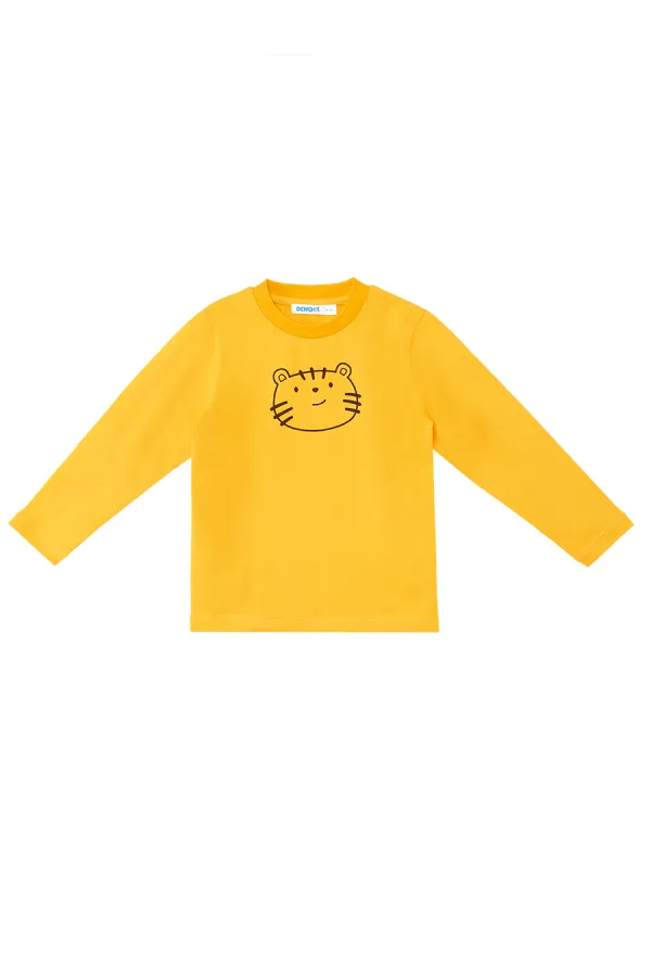 Sevimli Kedi Erkek Bebek T-shirt Pantolon Takım