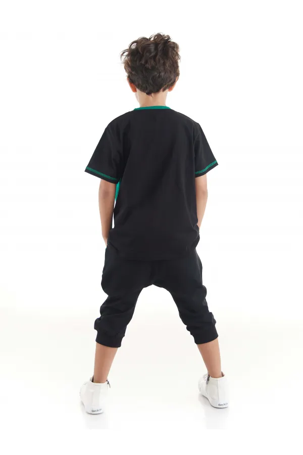 Finish Erkek Çocuk T-shirt Kapri Şort Takım