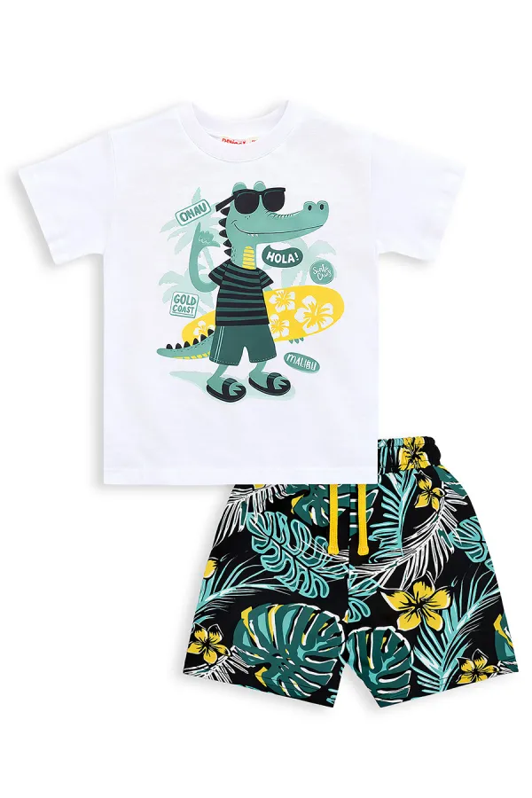 Tropik Erkek Çocuk T-shirt Şort Takım