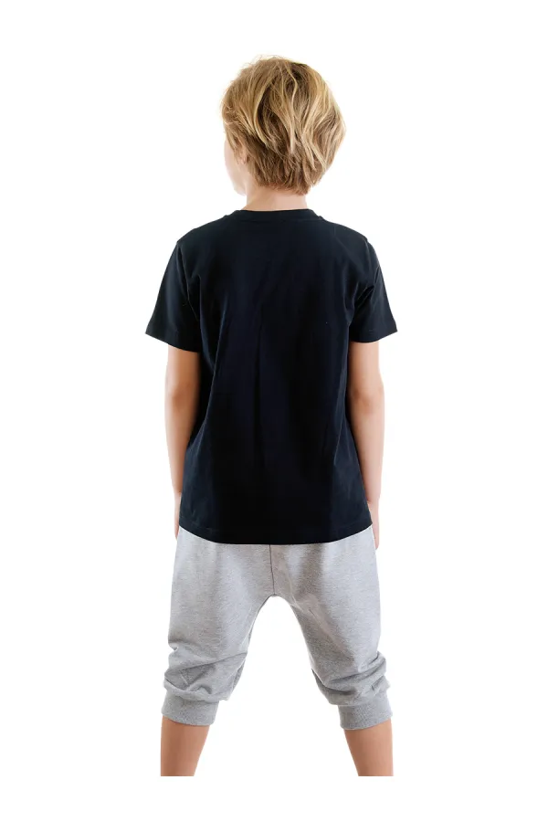 Catch Wave Erkek Çocuk T-shirt Kapri Şort Takım