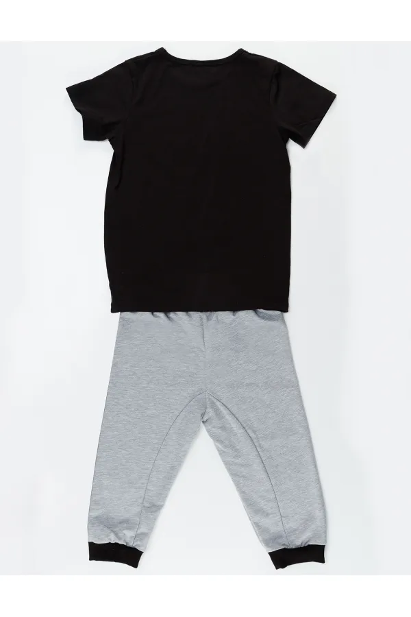 4 Cars Erkek Çocuk T-shirt Kapri Şort Takım