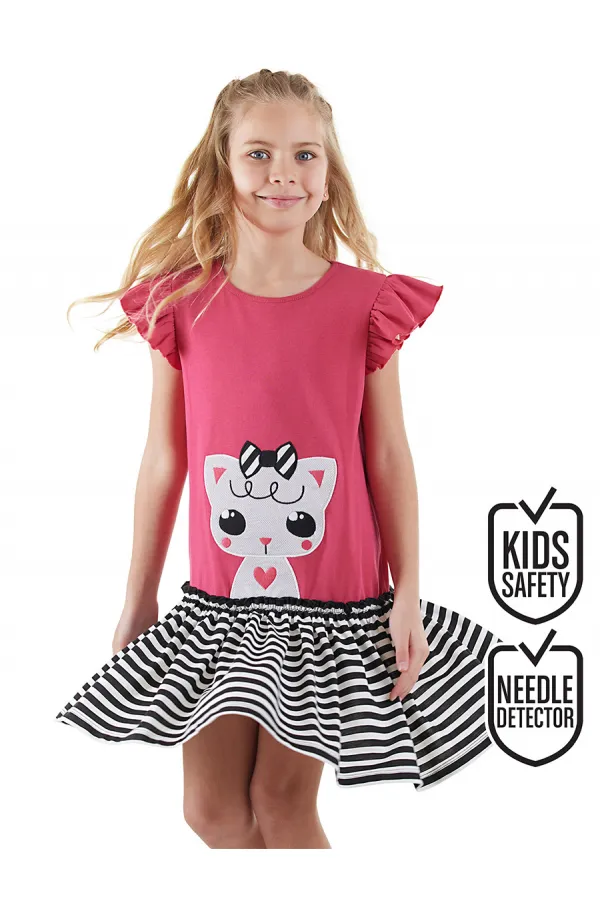 Robe d'été fuchsia Kitty Girl