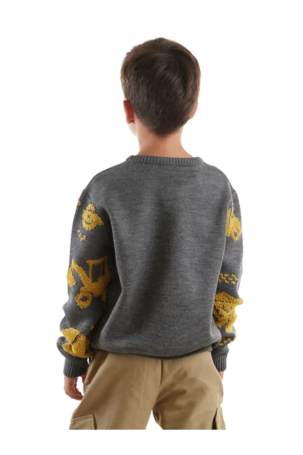 Construction Vehicles Boys' Sweater