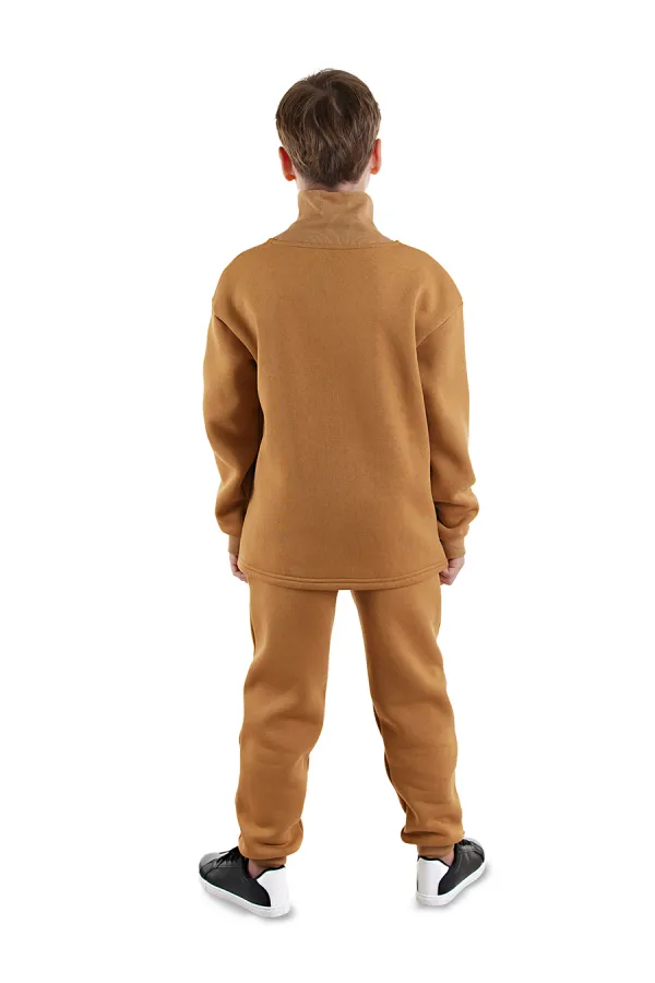 Stay Cool Oversize Boys' Mustard Tracksuit Set
