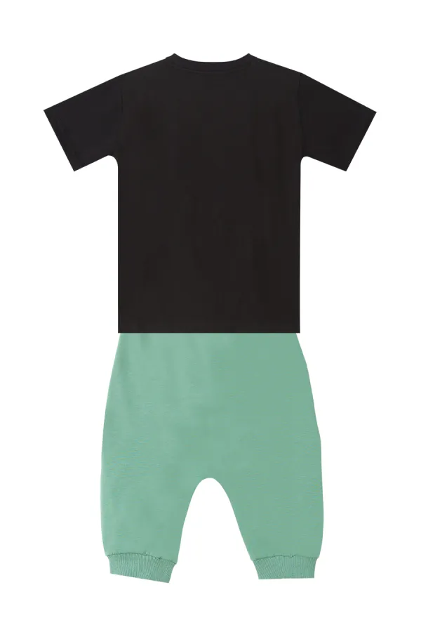 Dozer Yolda Erkek Çocuk T-shirt Kapri Şort Takım