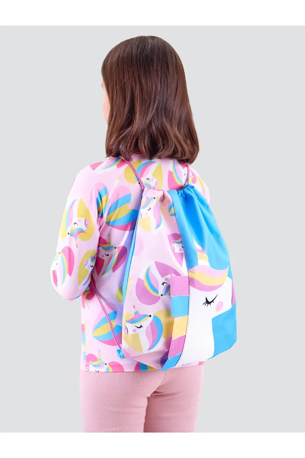 Sac à dos/sac de plage licorne pour fille