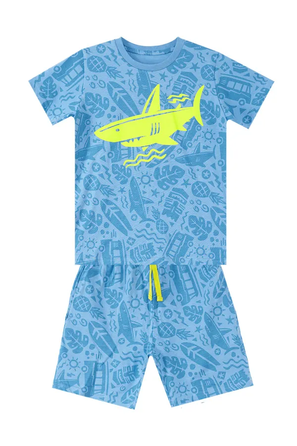 Shark Boys' T-shirt and Shorts Set