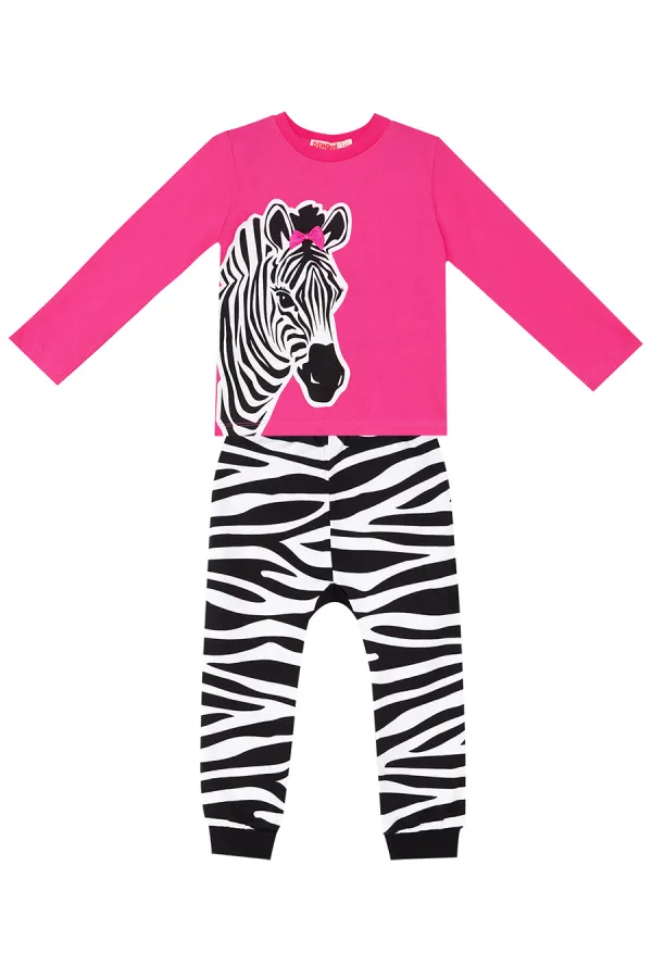 Zebra Fashion Kız Çocuk T-shirt Pantolon Takım