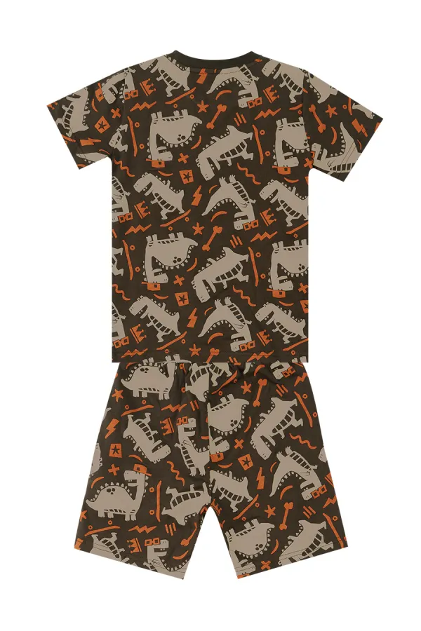 Skateboard Dino Boys' T-shirt and Shorts Set