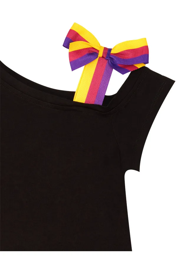 Robe noire de fille licorne rock