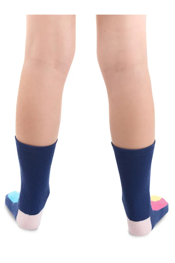 Chaussettes courtes pour filles, motif licorne arc-en-ciel et étoile (lot de 2)