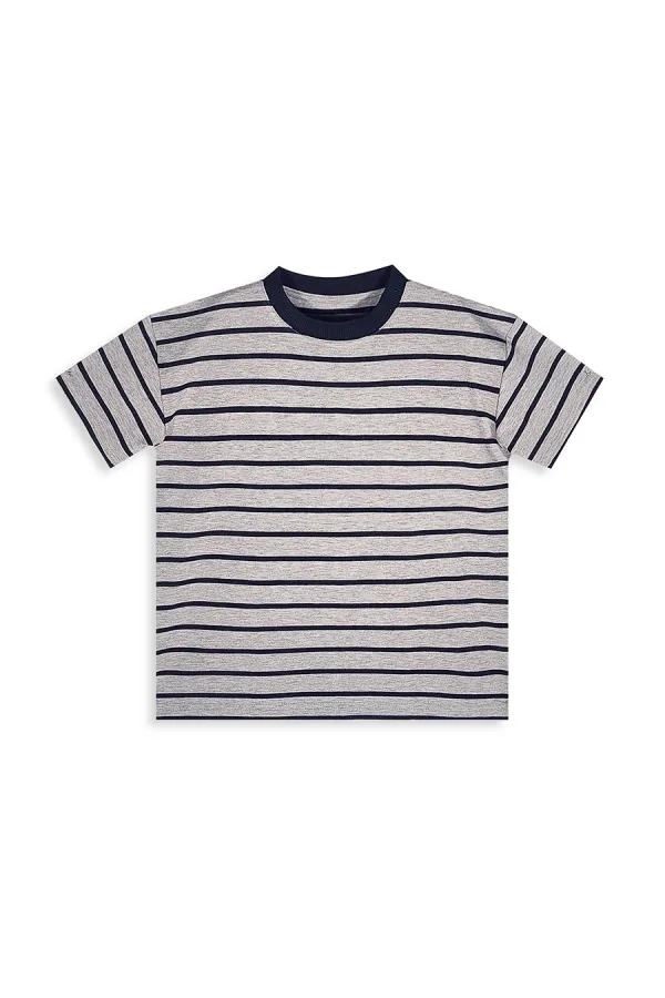 Korsan Erkek Çocuk Çizgili T-shirt Şort Takım