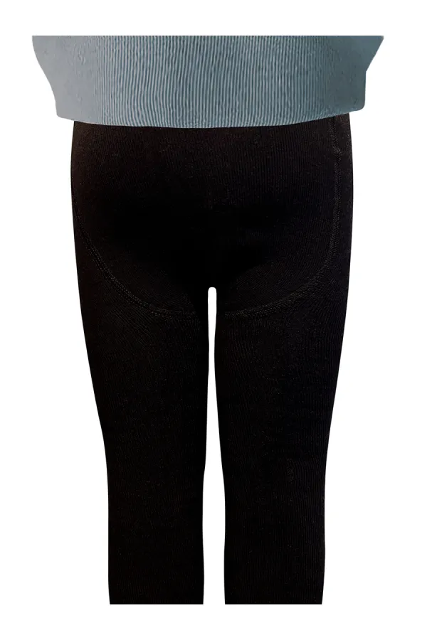 Leggings pour enfants doublés en tissu éponge