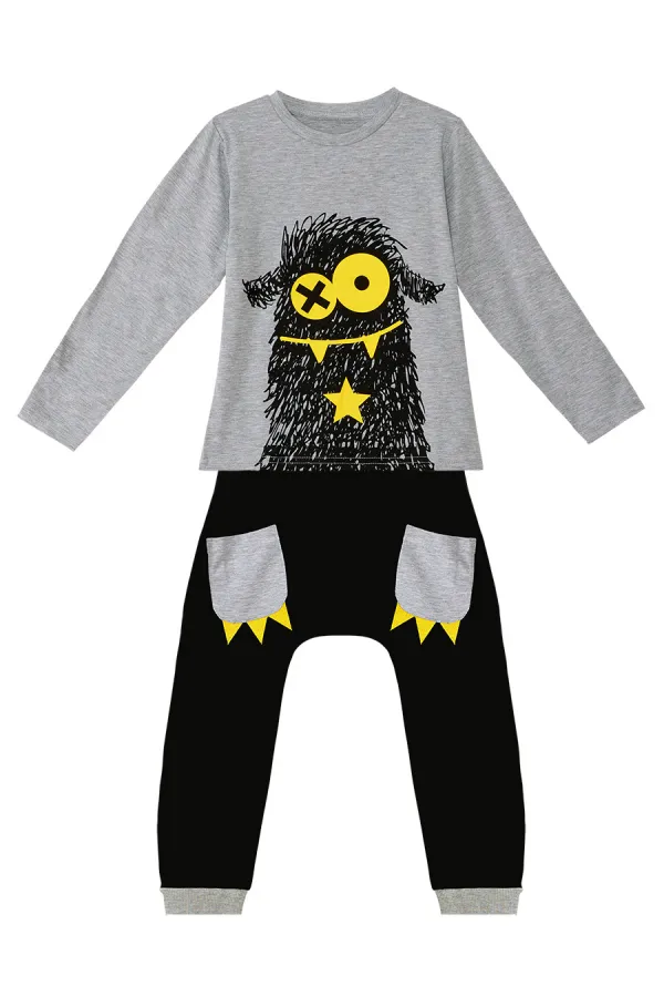Xo Ponçik Erkek Çocuk T-shirt Pantolon Takım
