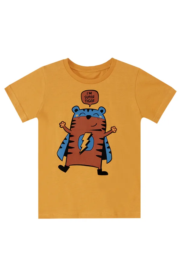 Super Tiger Erkek Çocuk T-shirt Şort Takım