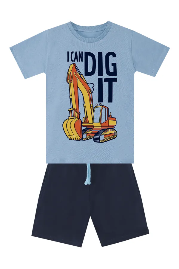 Kepçe İşte Erkek Çocuk T-shirt Şort Takım