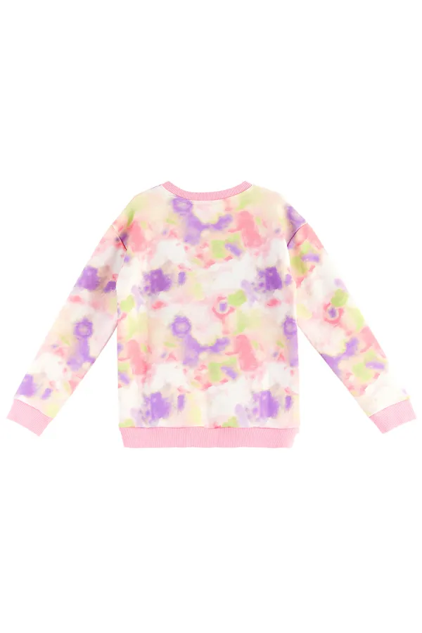 Unicorn Batik Desenli Kız Çocuk Eşofman Takım