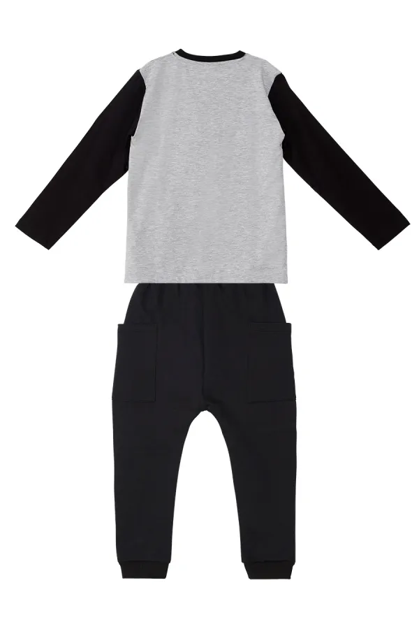 Çizgili Korsan Erkek Çocuk T-shirt Pantolon Takım