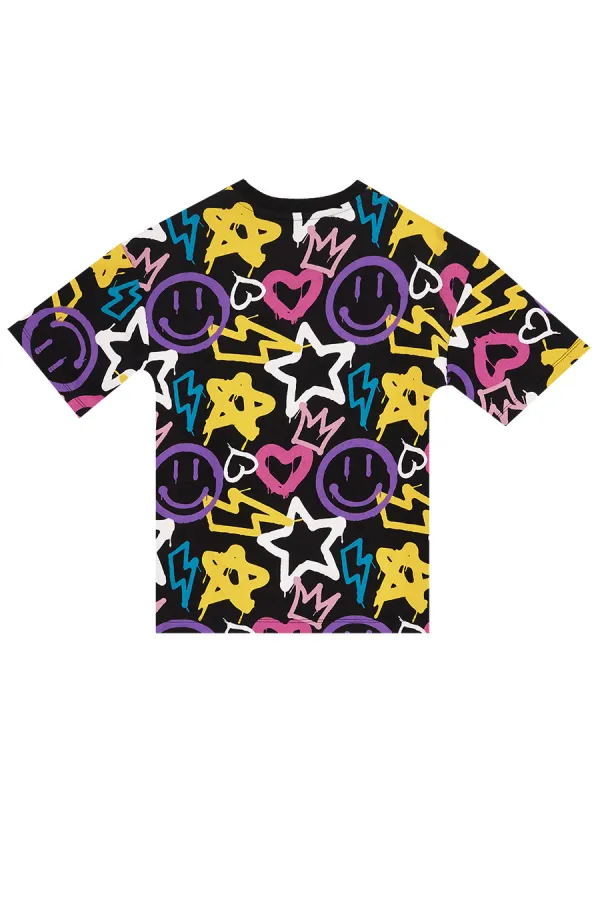 Ensemble t-shirt et short pour fille style streetwear