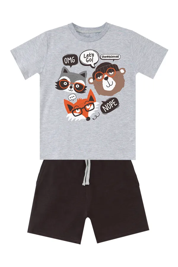 Arkadaşlar Erkek Çocuk T-shirt Şort Takım