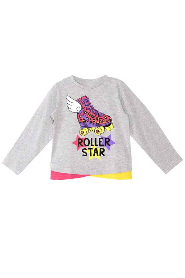 Ensemble t-shirt et pantalon Roller Star pour filles Ensemble t-shirt et pantalon Roller Star pour filles