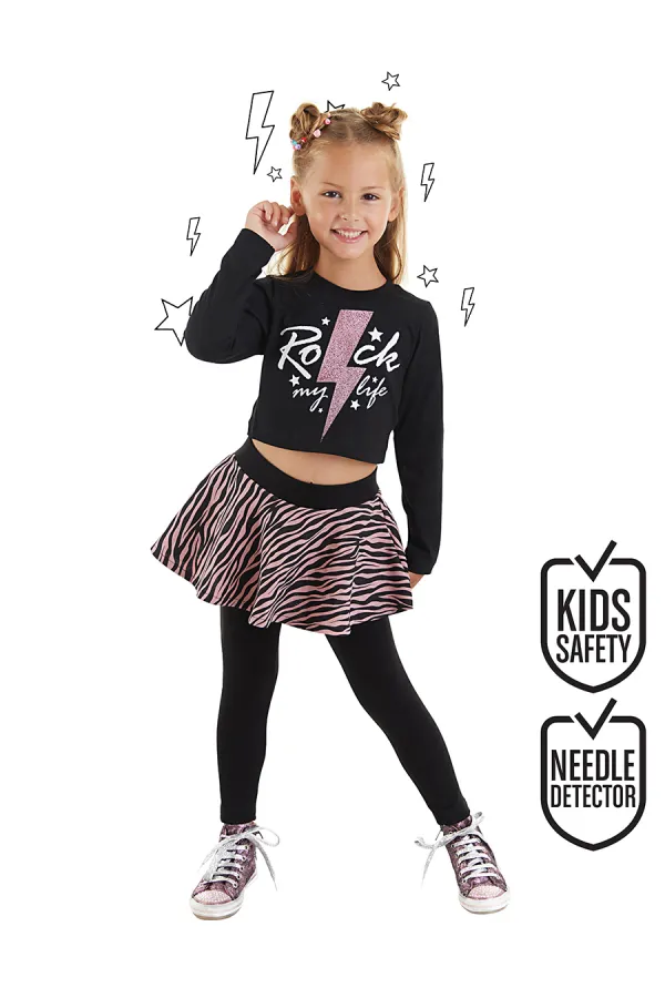 Rock Life Girls' T-Shirt and Leggings Set