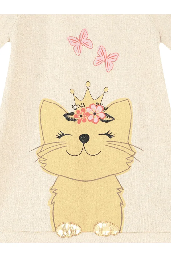 Robe de fille rêve de chat