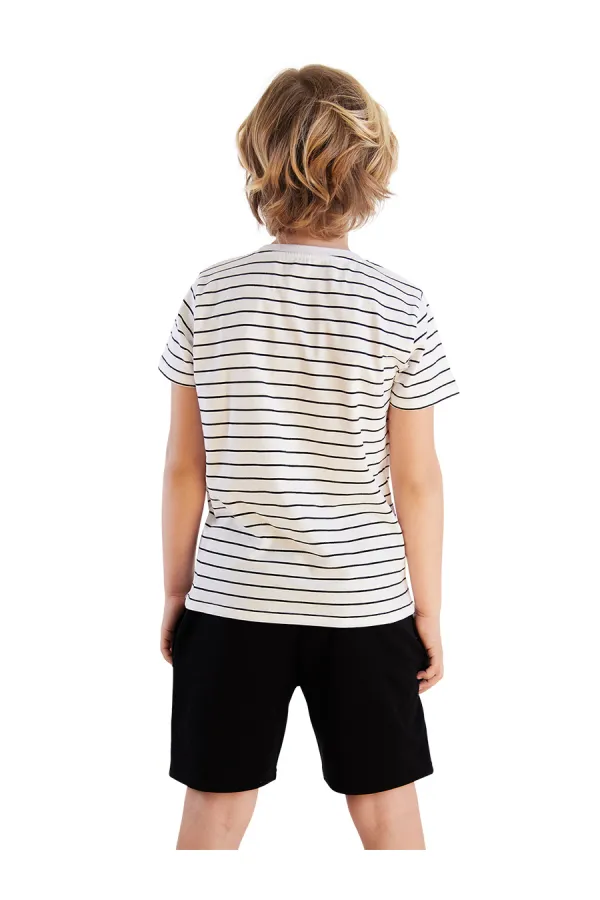 Yarışçı Erkek Çocuk T-shirt Şort Takım