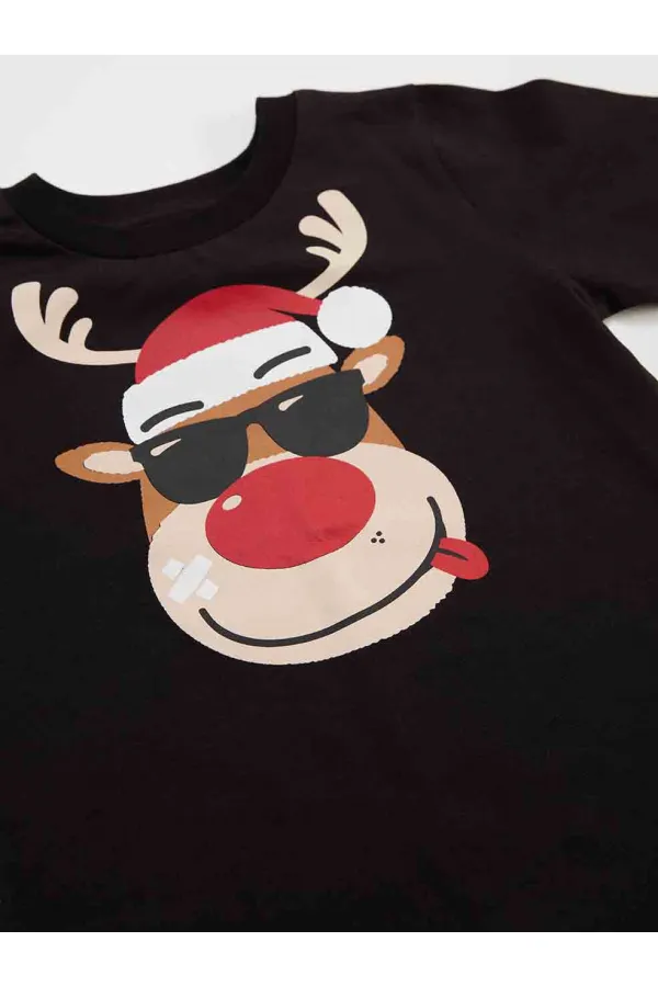 Christmas Reindeer Boys' T-shirt and Pants Set