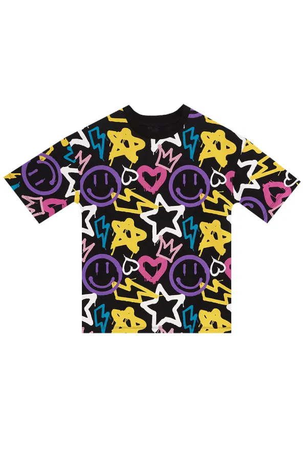 Ensemble t-shirt et short pour fille style streetwear