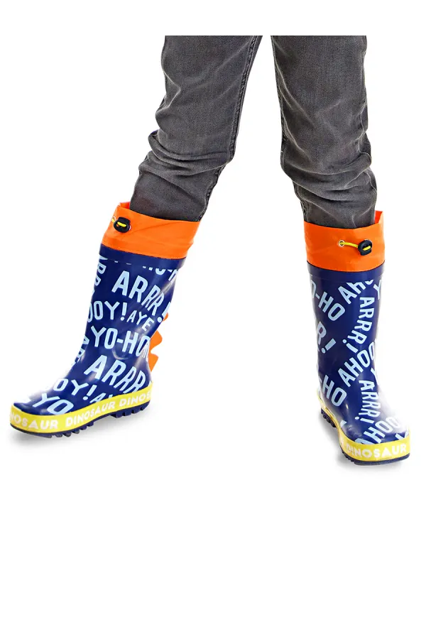 Colorful Dinosaur Boys' Rain Boots